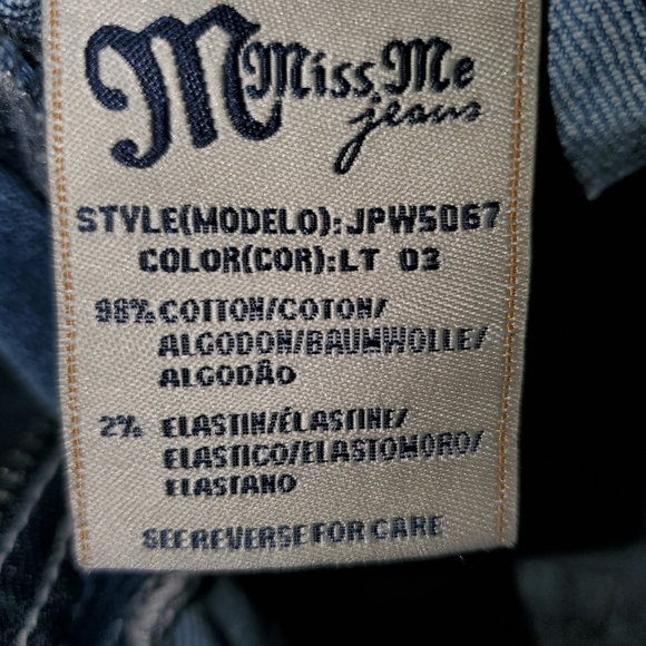 MISS ME Womens Bootcut distressed Jeans 28 - Picture 14 of 14